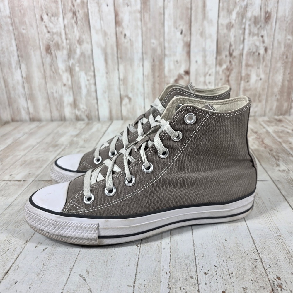 Converse Chuck Taylor All Star High Top Grey Canvas Sneakers A08581F Womens 7 - Picture 2 of 8